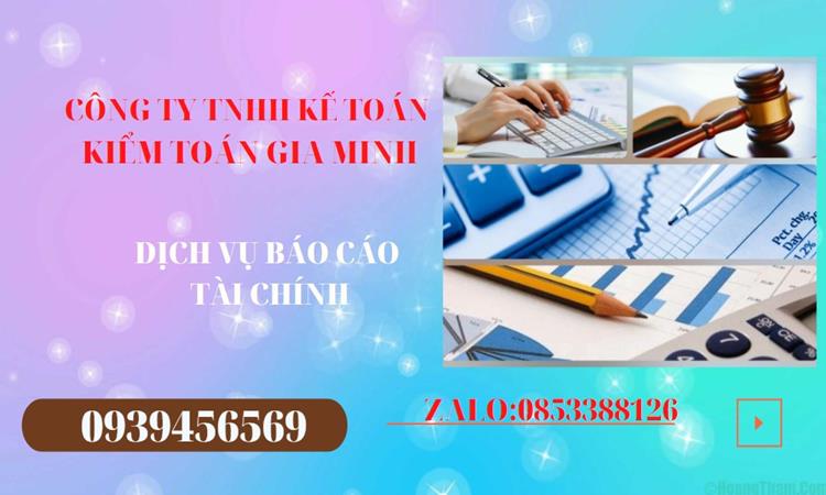 Dịch vụ báo cáo tài chính Cần Thơ 4 Dịch vụ làm báo cáo tài chính tại Cần Thơ
