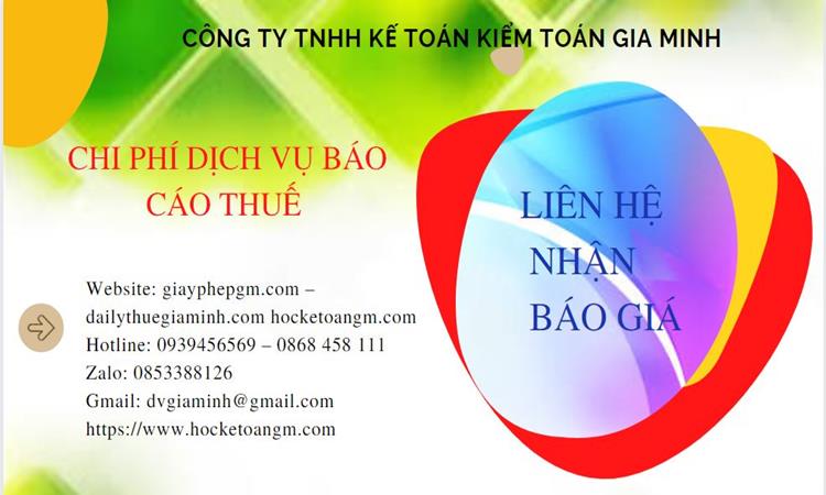 Phí dịch vụ báo cáo thuế gtgt tại an giang 5 Dịch vụ báo cáo thuế GTGT tại An Giang