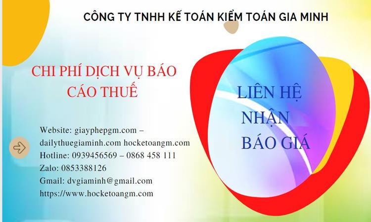 PHÍ DỊCH VỤ BÁO CÁO THUẾ GTGT TẠI BÀ RỊA VŨNG TÀU 5 Dịch vụ báo cáo thuế GTGT tại Bà Rịa Vũng Tàu