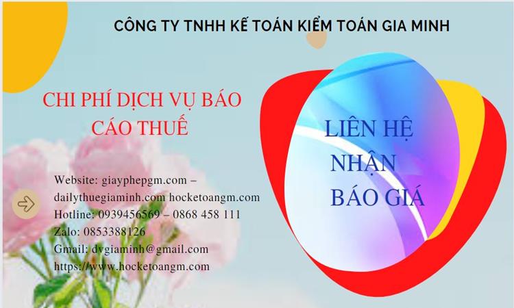 PHÍ DỊCH VỤ BÁO CÁO THUẾ GTGT TẠI BẮC NINH 5 Dịch vụ báo cáo thuế GTGT tại Bắc Ninh