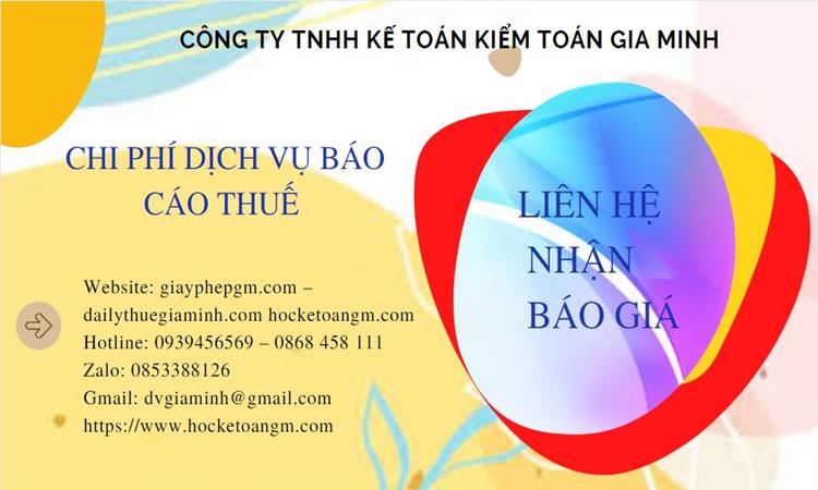 PHÍ DỊCH VỤ BÁO CÁO THUẾ GTGT TẠI BÌNH THUẬN 5 Dịch vụ báo cáo thuế GTGT tại Bình Thuận