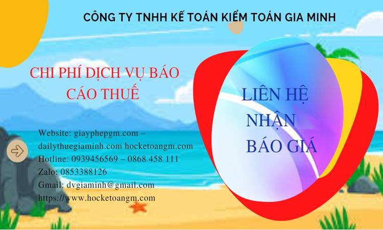 Phí dịch vụ báo cáo thuế gtgt tại cà mau 5 Dịch vụ báo cáo thuế GTGT tại Cà Mau