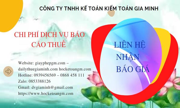 PHÍ DỊCH VỤ BÁO CÁO THUẾ GTGT TẠI ĐỒNG NAI 5 Dịch vụ báo cáo thuế GTGT tại Đồng Nai