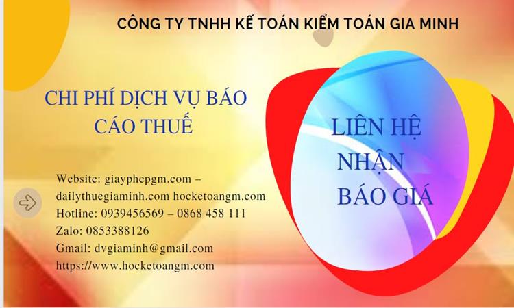 PHÍ DỊCH VỤ BÁO CÁO THUẾ GTGT TẠI HÀ NAM 5 Dịch vụ báo cáo thuế GTGT tại Hà Nam
