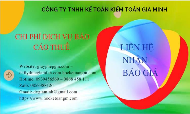 Phí dịch vụ báo cáo thuế gtgt tại hà tĩnh 5 Dịch vụ báo cáo thuế GTGT tại Hà Tĩnh