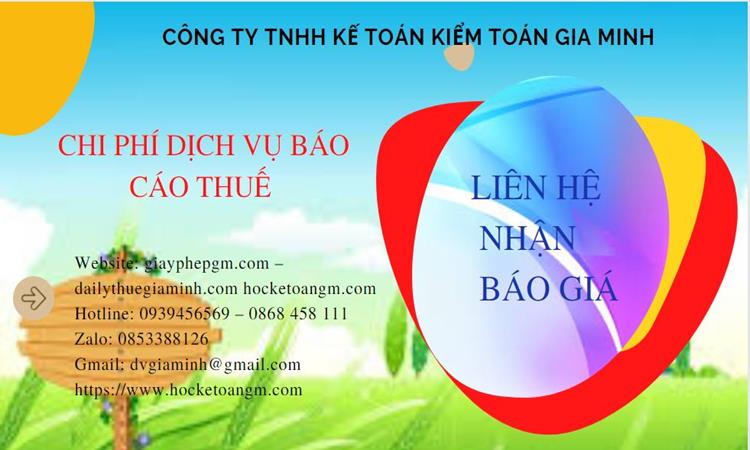 PHÍ DỊCH VỤ BÁO CÁO THUẾ GTGT TẠI HẢI DƯƠNG 5 Dịch vụ báo cáo thuế GTGT tại Hải Dương