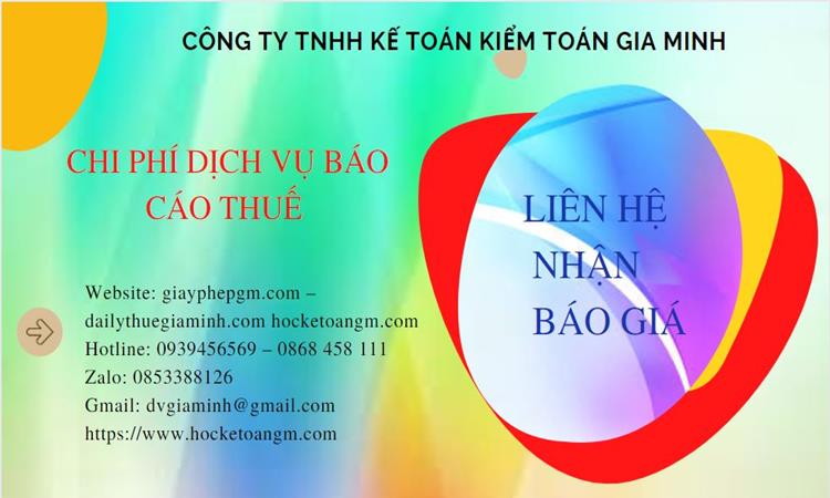 PHÍ DỊCH VỤ BÁO CÁO THUẾ GTGT TẠI HUYỆN ĐAN PHƯỢNG 5 Dịch vụ báo cáo thuế GTGT tại Huyện Đan Phượng