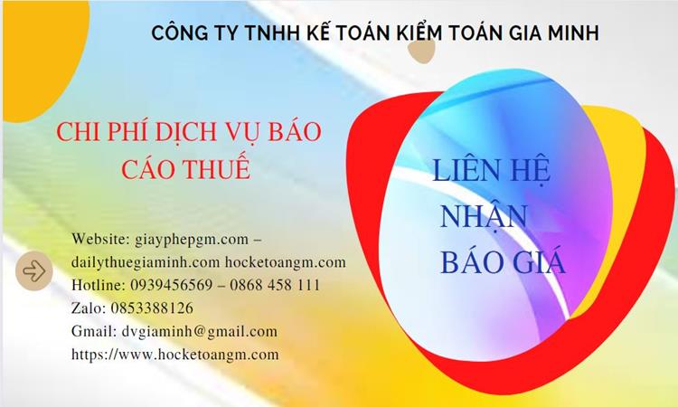PHÍ DỊCH VỤ BÁO CÁO THUẾ GTGT TẠI HUYỆN SÓC SƠN 5 Dịch vụ báo cáo thuế GTGT tại Huyện Sóc Sơn