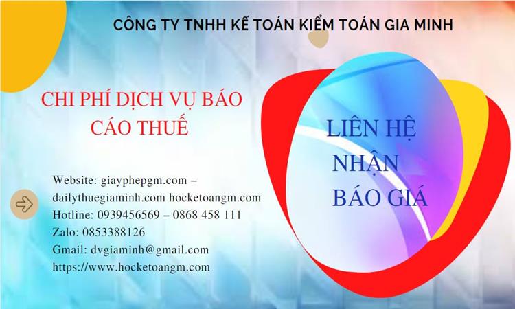 PHÍ DỊCH VỤ BÁO CÁO THUẾ GTGT TẠI HUYỆN ỨNG HÒA 5 Dịch vụ báo cáo thuế GTGT tại Huyện Ứng Hòa