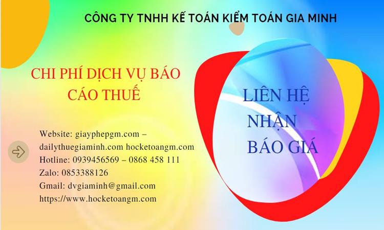 PHÍ DỊCH VỤ BÁO CÁO THUẾ GTGT TẠI NHA TRANG 5 Dịch vụ báo cáo thuế GTGT tại Nha Trang