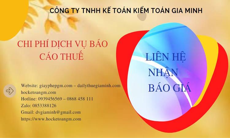 Phí dịch vụ báo cáo thuế gtgt tại quận 1 5 Dịch vụ báo cáo thuế GTGT tại Quận 1