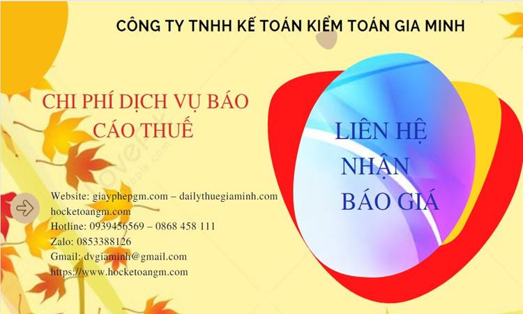 PHÍ DỊCH VỤ BÁO CÁO THUẾ GTGT TẠI QUẬN 3 5 Dịch vụ báo cáo thuế GTGT tại Quận 3