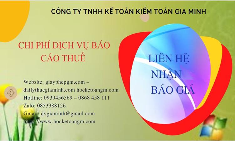 PHÍ DỊCH VỤ BÁO CÁO THUẾ GTGT TẠI QUẬN BÌNH THẠNH 5 Dịch vụ báo cáo thuế GTGT tại Quận Bình Thạnh