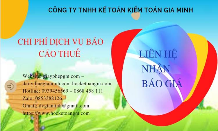 PHÍ DỊCH VỤ BÁO CÁO THUẾ GTGT TẠI QUẬN GÒ VẤP 5 Thủ tục mở công ty dịch vụ bảo vệ tại Quận 1