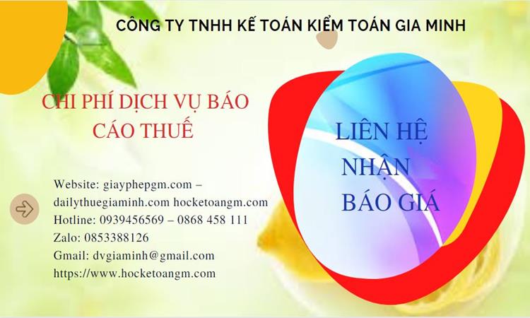 PHÍ DỊCH VỤ BÁO CÁO THUẾ GTGT TẠI QUẬN PHÚ NHUẬN 5 Dịch vụ báo cáo thuế GTGT tại Quận Phú Nhuận
