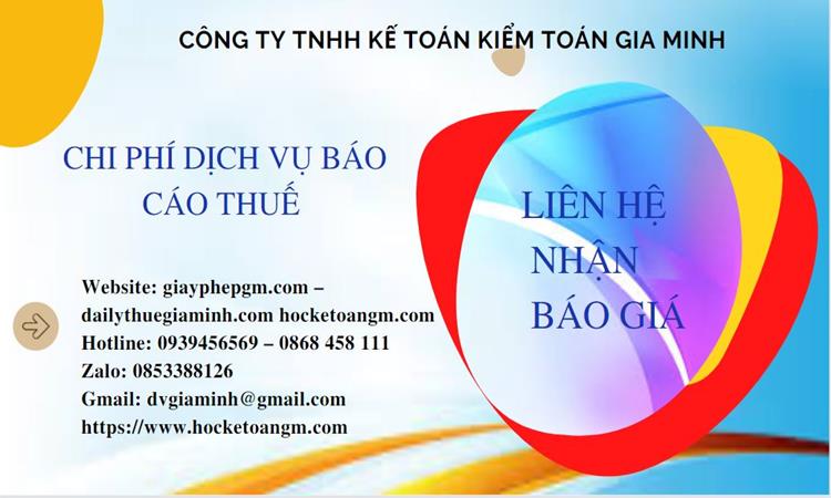 Phí dịch vụ báo cáo thuế gtgt tại quảng nam 5 Dịch vụ báo cáo thuế GTGT tại Quảng Nam