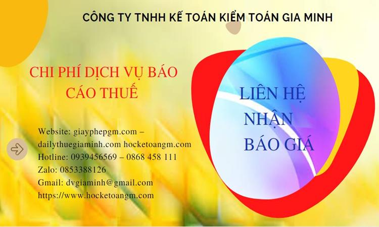 PHÍ DỊCH VỤ BÁO CÁO THUẾ GTGT TẠI TP HẢI PHÒNG 5 Dịch vụ báo cáo thuế GTGT tại TP Hải Phòng