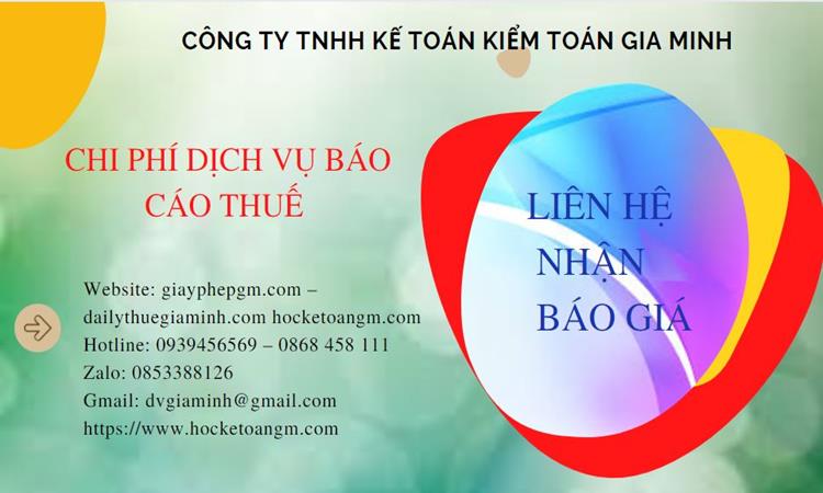 PHÍ DỊCH VỤ BÁO CÁO THUẾ GTGT TẠI VĨNH PHÚC 5 Dịch vụ báo cáo thuế GTGT tại Vĩnh Phúc