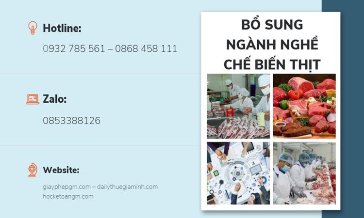 Bổ sung ngành nghề chế biến thịt 5 Dịch vụ bổ sung ngành nghề chế biến thịt