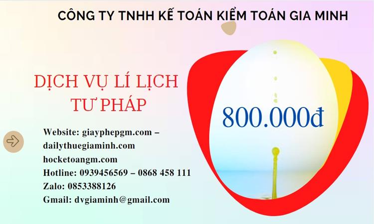 Dịch vụ đăng ký lý lịch tư pháp tại TP Đà Nẵng 