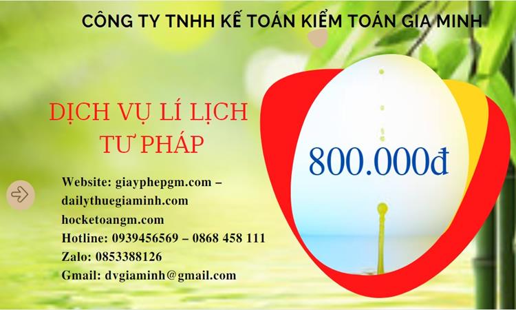 Dịch vụ đăng ký lý lịch tư pháp tại Trà Vinh