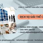 THỦ TỤC GIẢI THỂ DOANH NGHIỆP TẠI BÌNH ĐỊNH TRỌN GÓI 6 Dịch vụ giải thể công ty tại Bình Định nhanh