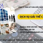  Dịch vụ giải thể công ty tại Quận Hoàn Kiếm nhanh