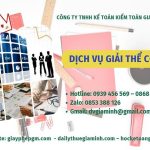 THỦ TỤC GIẢI THỂ DOANH NGHIỆP TẠI THÁI BÌNH TRỌN GÓI 6 Dịch vụ giải thể công ty tại Thái Bình nhanh