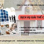  Dịch vụ giải thể công ty tại TP Đà Nẵng nhanh