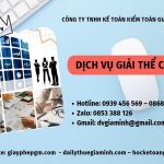 THỦ TỤC GIẢI THỂ DOANH NGHIỆP TẠI VŨNG TÀU TRỌN GÓI 6 Dịch vụ giải thể công ty tại Vũng Tàu nhanh