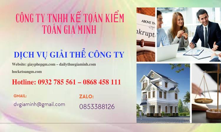 Dịch vụ giải thể công ty trọn gói nhanh gọn tại TPHCM 
