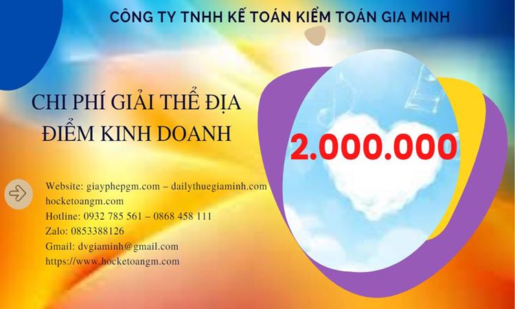 DỊCH VỤ GIẢI THỂ ĐỊA ĐIỂM KINH DOANH TẠI BẠC LIÊU NHANH, GIÁ RẺ 5 Dịch vụ giải thể địa điểm kinh doanh tại Bạc Liêu nhanh, giá rẻ