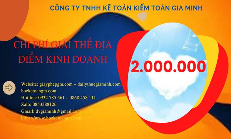 Dịch vụ giải thể địa điểm kinh doanh tại Bình Phước nhanh, giá rẻ