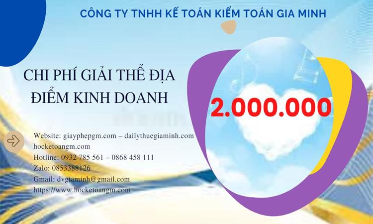 Dịch vụ giải thể địa điểm kinh doanh tại Huyện Chương Mỹ nhanh, giá rẻ