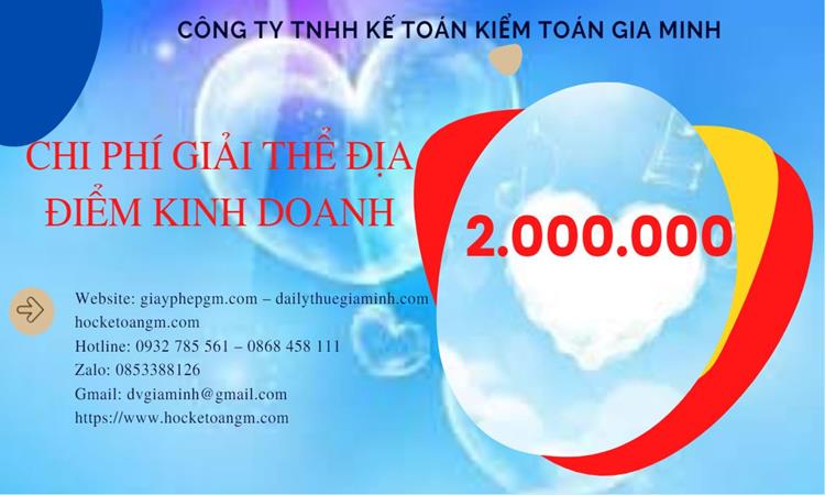 Dịch vụ giải thể địa điểm kinh doanh tại Huyện Củ Chi nhanh, giá rẻ