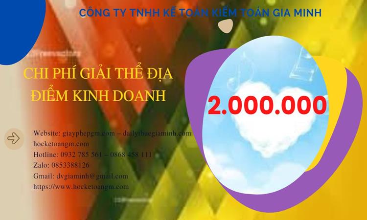 Dịch vụ giải thể địa điểm kinh doanh tại Huyện Hoài Đức nhanh, giá rẻ