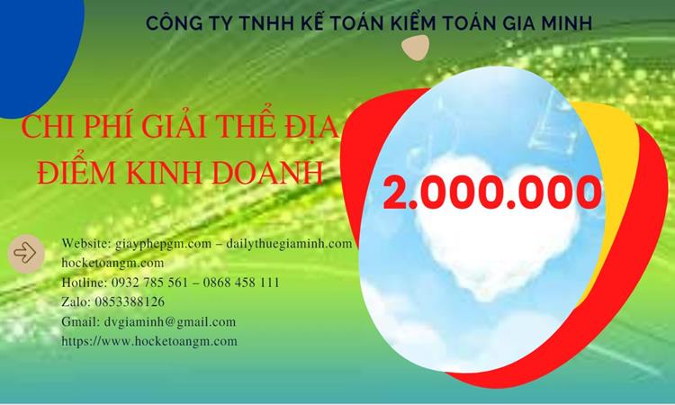 Dịch vụ giải thể địa điểm kinh doanh tại Huyện Hóc Môn nhanh, giá rẻ