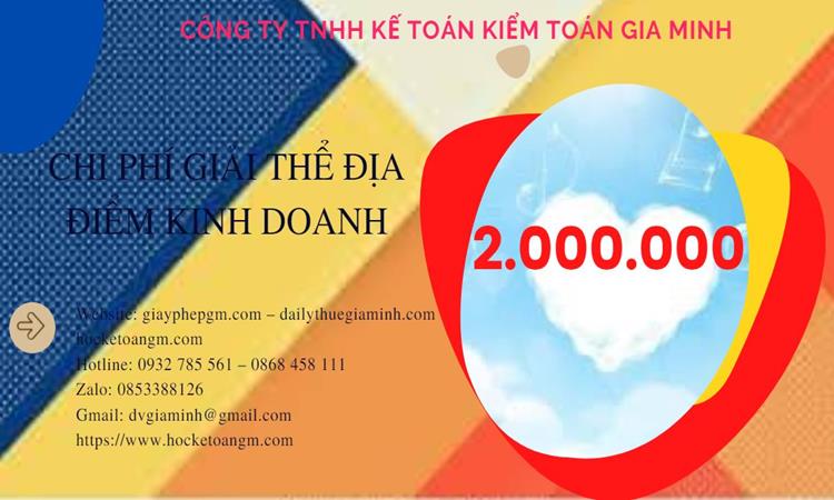 Dịch vụ giải thể địa điểm kinh doanh tại Huyện Phúc Thọ nhanh, giá rẻ