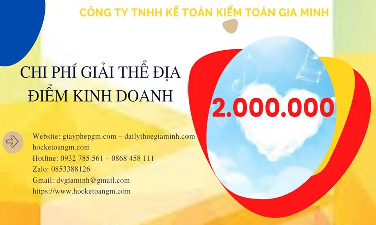 Dịch vụ giải thể địa điểm kinh doanh tại Huyện Thạch Thất nhanh, giá rẻ