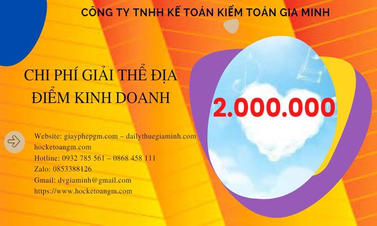 Dịch vụ giải thể địa điểm kinh doanh tại Quận Bình Thạnh nhanh, giá rẻ