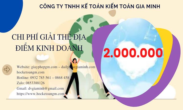 Dịch vụ giải thể địa điểm kinh doanh tại Quận Gò Vấp nhanh, giá rẻ