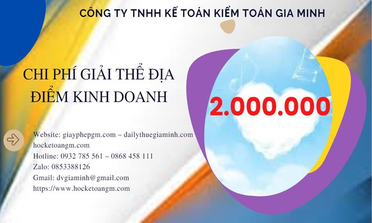 Dịch vụ giải thể địa điểm kinh doanh tại Quận Long Biên nhanh, giá rẻ