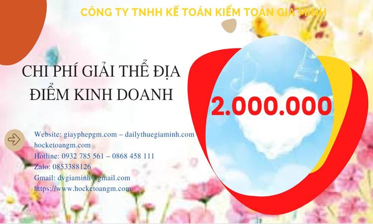 Dịch vụ giải thể địa điểm kinh doanh tại Quận Ninh Kiều nhanh, giá rẻ