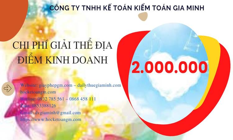 DỊCH VỤ GIẢI THỂ ĐỊA ĐIỂM KINH DOANH TẠI THÀNH PHỐ ĐÀ NẴNG NHANH, GIÁ RẺ 5 Chi phí giải thể địa điểm kinh doanh tại Thành phố Đà Nẵng nhanh, giá rẻ