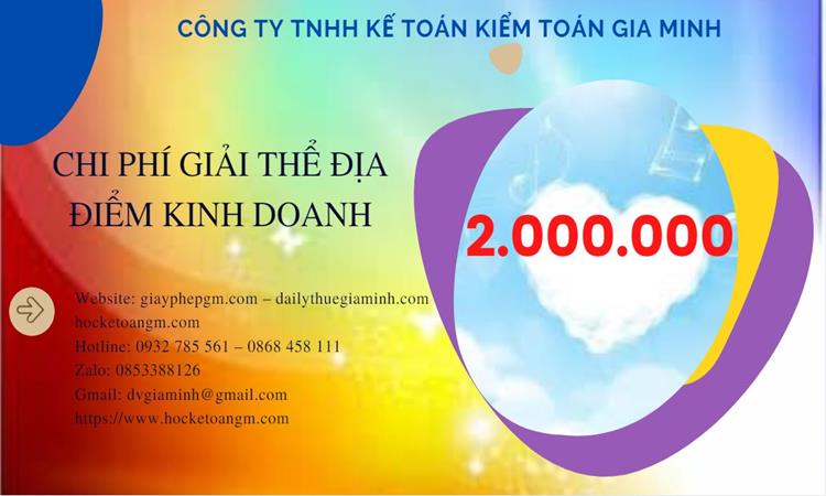Dịch vụ giải thể địa điểm kinh doanh tại Thành Phố Hà Nội nhanh, giá rẻ