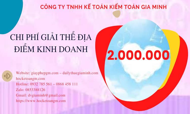 Dịch vụ giải thể địa điểm kinh doanh tại Tiền Giang nhanh, giá rẻ