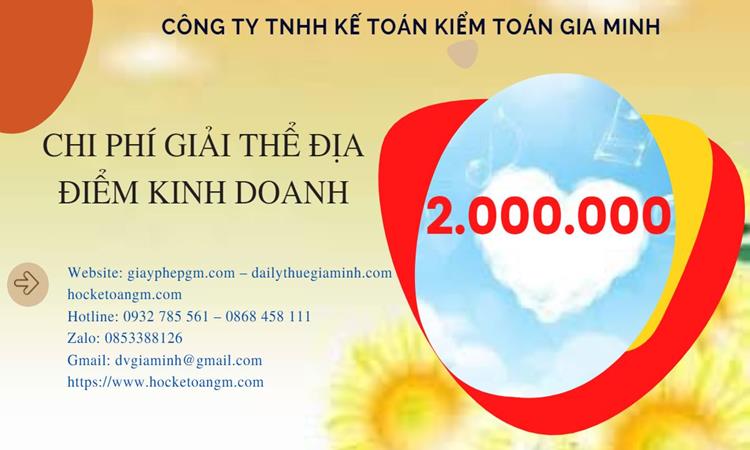 Dịch vụ giải thể địa điểm kinh doanh tại TP Cần Thơ nhanh, giá rẻ