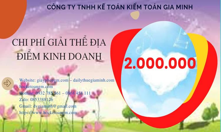 Chi phí giải thể địa điểm kinh doanh tại TP Hải Phòng nhanh, giá rẻ