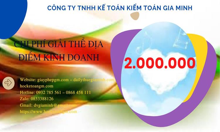 Tư vấn giải thể địa điểm kinh doanh tại TP Hồ Chí Minh giá rẻ