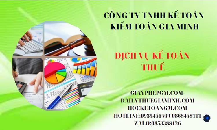Bảng giá dịch vụ kế toán thuế trọn gói tại huyện cần giờ 4 Dịch vụ kế toán thuế trọn gói tại Huyện Cần Giờ